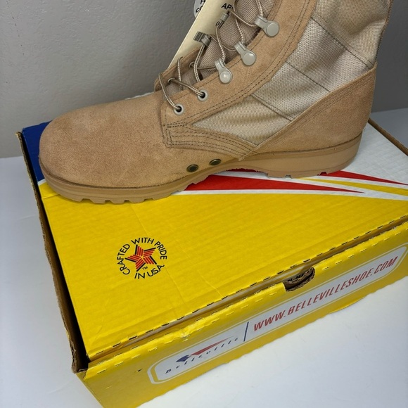 NEW Army Combat Boots Hot Weather Color Dessert Tan Size 12 R Medium Width - Picture 11 of 12